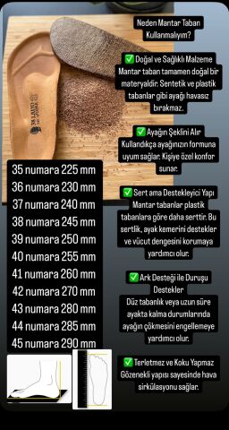 Land of Cork Mantar Taban Deri Terlik