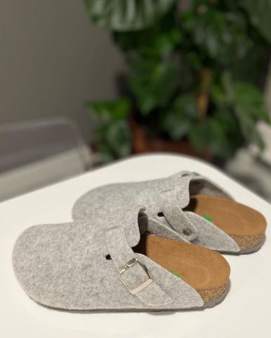 Land of Cork Mantar Taban Keçe Terlik