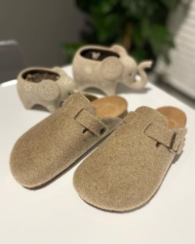 Land of Cork Mantar Taban Taba Keçe Terlik