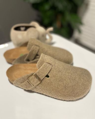 Land of Cork Mantar Taban Taba Keçe Terlik