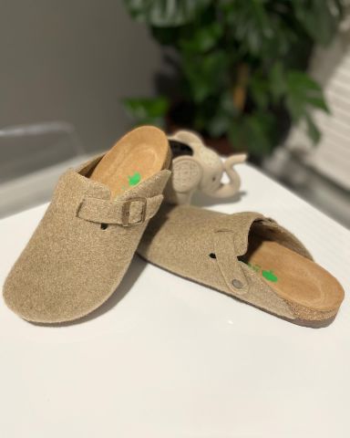 Land of Cork Mantar Taban Taba Keçe Terlik