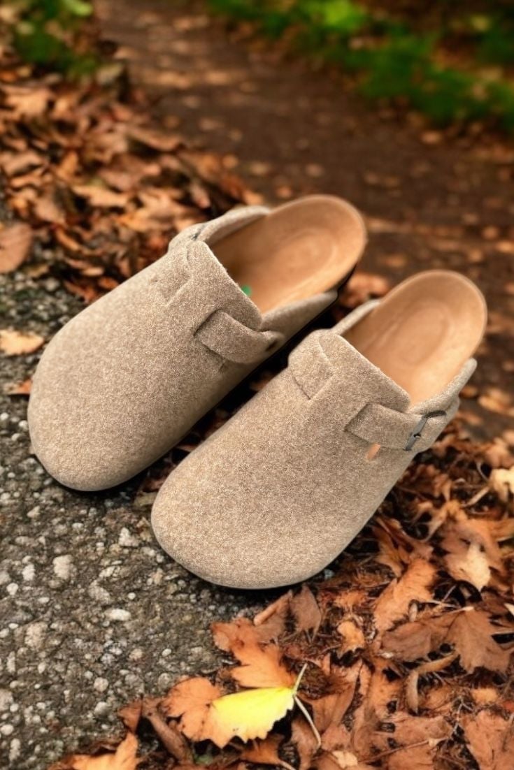 Land of Cork Mantar Taban Taba Keçe Terlik