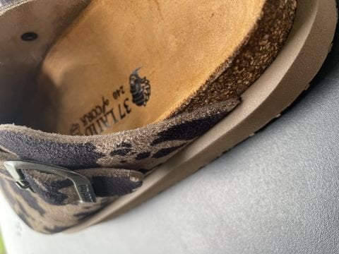 Land of Cork Cow Animal Desenli Ortopedik Terlik – El Yapımı, Platform Taban , Mantar Taban, Kadın Günlük Terlik