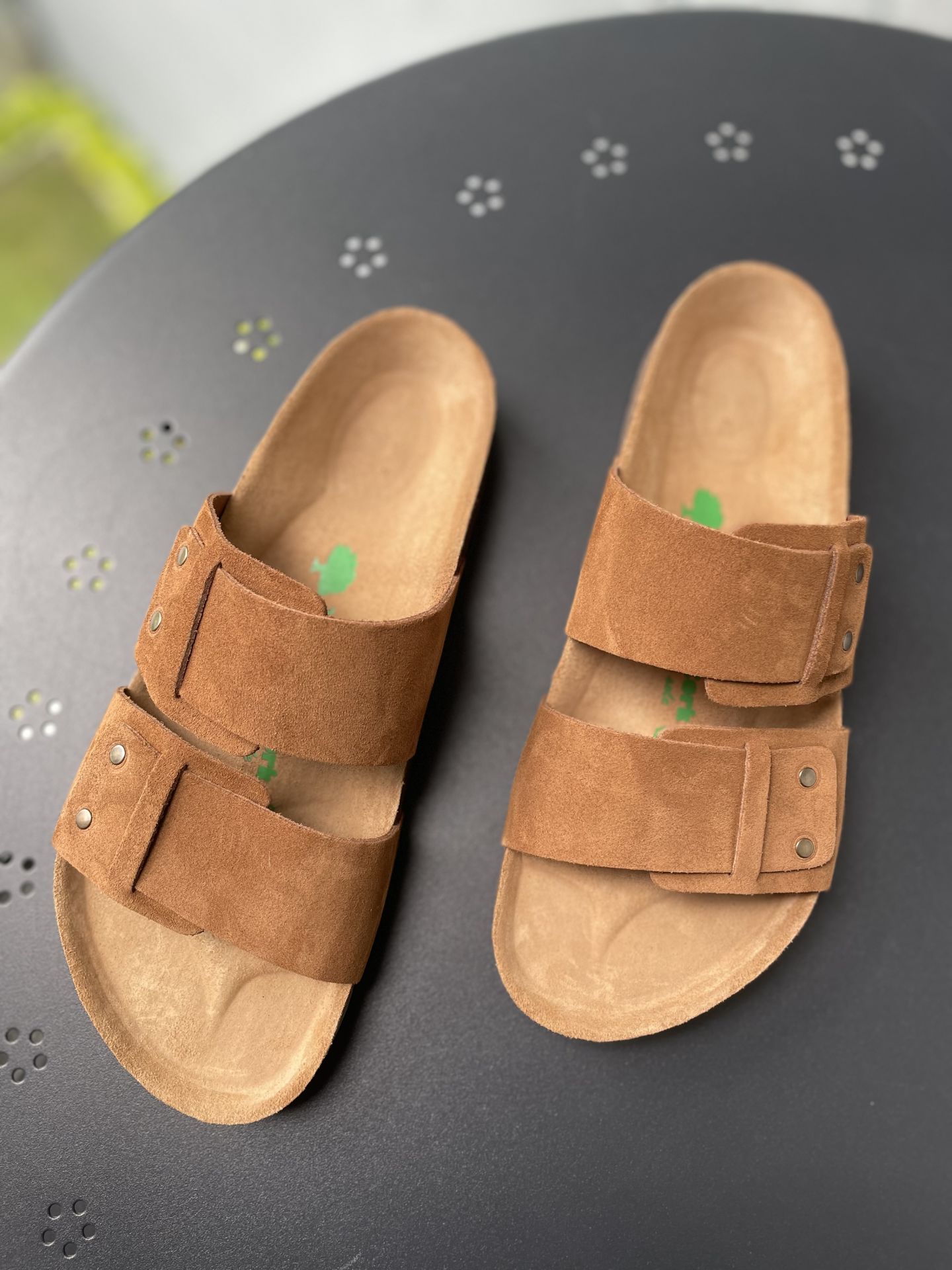 Land of cork doğal mantar taban hakiki deri terlik