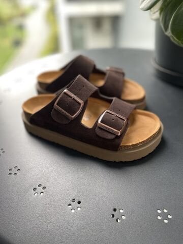 Land of Cork Hakiki Deri Kadın Terlik | Doğal Mantar Taban & Ark Destekli