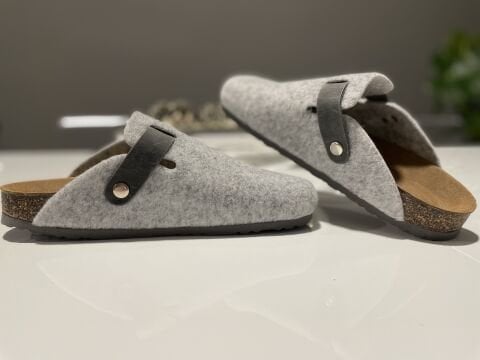 Land of Cork Mantar Taban İthal Keçe Terlik