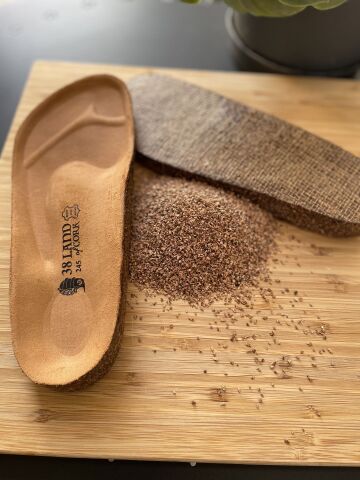 Land of Cork Anatomik Unisex Doğal Mantar Taban Hakiki Süet Deri Haki Kapalı terlik