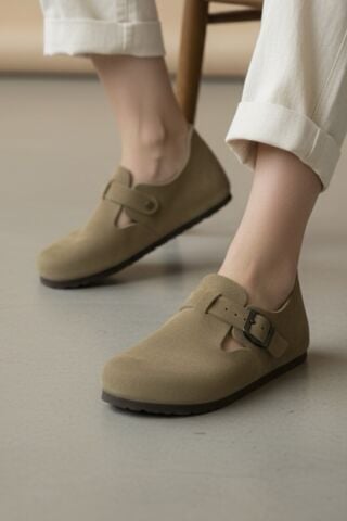 Land of Cork Doğal Mantar Tabanlı Unisex Ayakkabı – Anatomik Ark Destekli Hakiki Süet Deri Günlük Ayakkabı