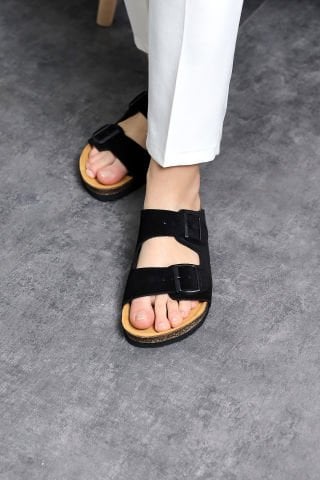 Land of Cork Doğal Mantar Taban Deri Terlik