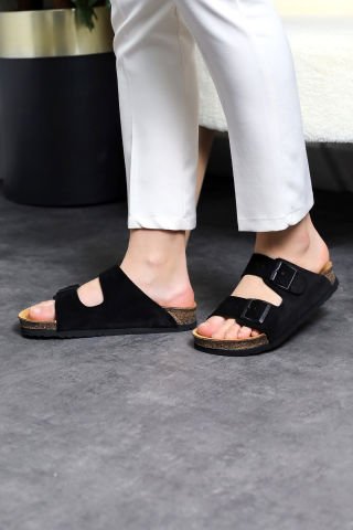 Land of Cork Doğal Mantar Taban Deri Terlik