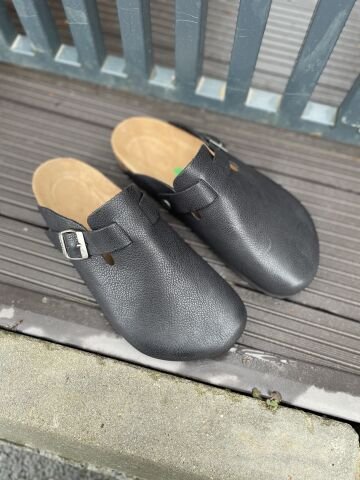 Land of Cork doğal mantar taban deri terlik