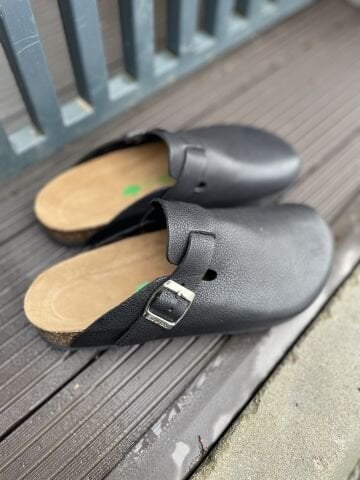 Land of Cork doğal mantar taban deri terlik