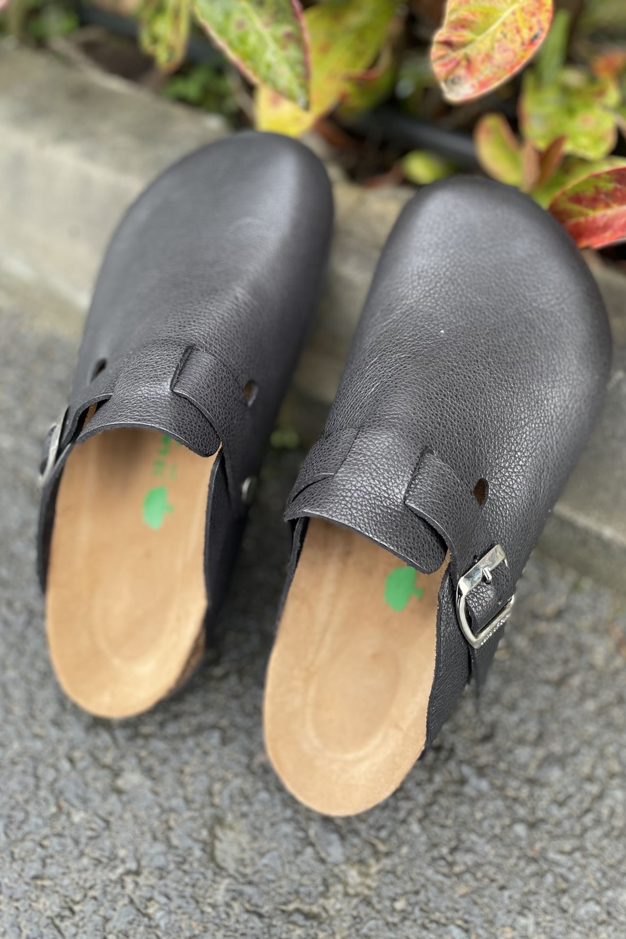 Land of Cork doğal mantar taban deri terlik