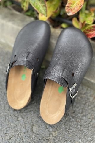 Land of Cork doğal mantar taban deri terlik