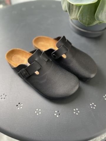 Land of Cork doğal mantar taban deri sabo terlik