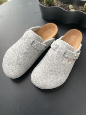 Land of Cork doğal mantar taban keçe terlik(Kopya)