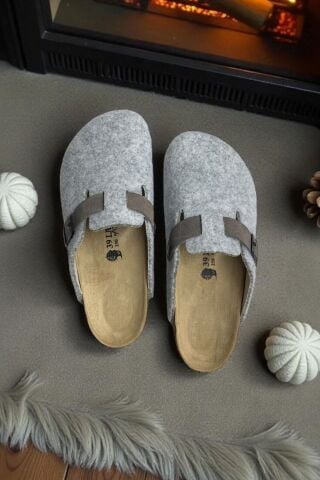 Land of Cork Mantar Taban İthal Keçe Terlik