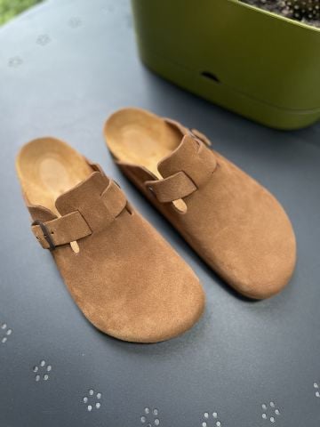 Land of Cork doğal mantar taban deri sabo terlik