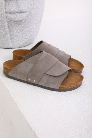 Land of Cork mantar taban gri deri terlik