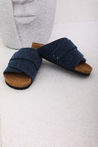 Land of Cork Mantar Taban Laci Keçe Terlik