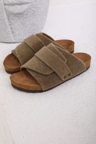 Land of Cork Mantar Taban Taba Keçe Terlik