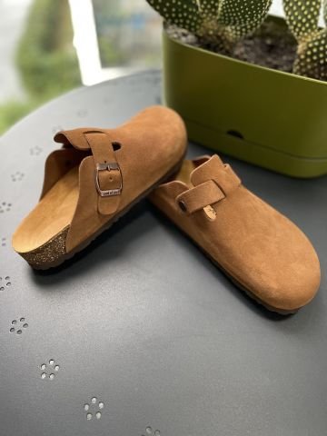 Land of Cork doğal mantar taban deri sabo terlik