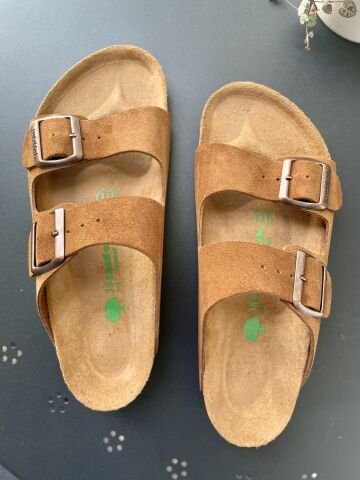 Land of Cork doğal mantar taban deri terlik