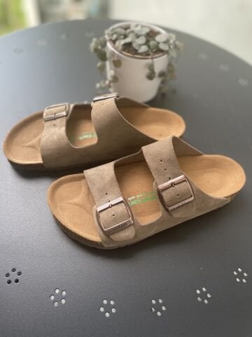 Land of Cork doğal mantar taban hakiki süet deri terlik