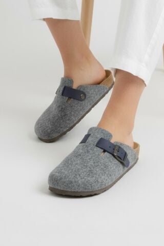 Land of Cork doğal mantar taban keçe terlik